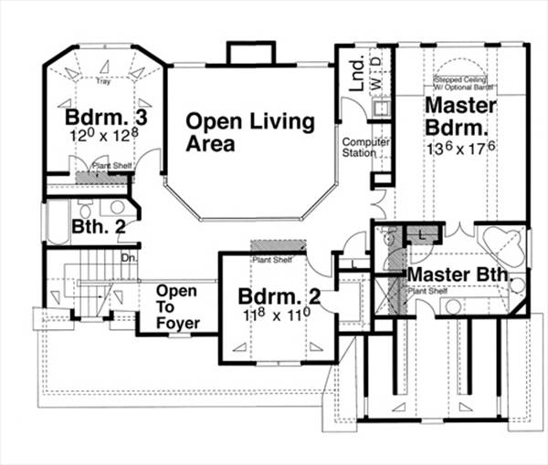 Second Floor image of Dupree House Plan